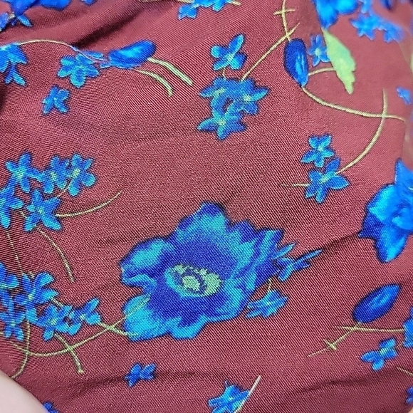 FREE PEOPLE Burgundy Flower Fields Mini Dress Size small - Picture 5 of 8